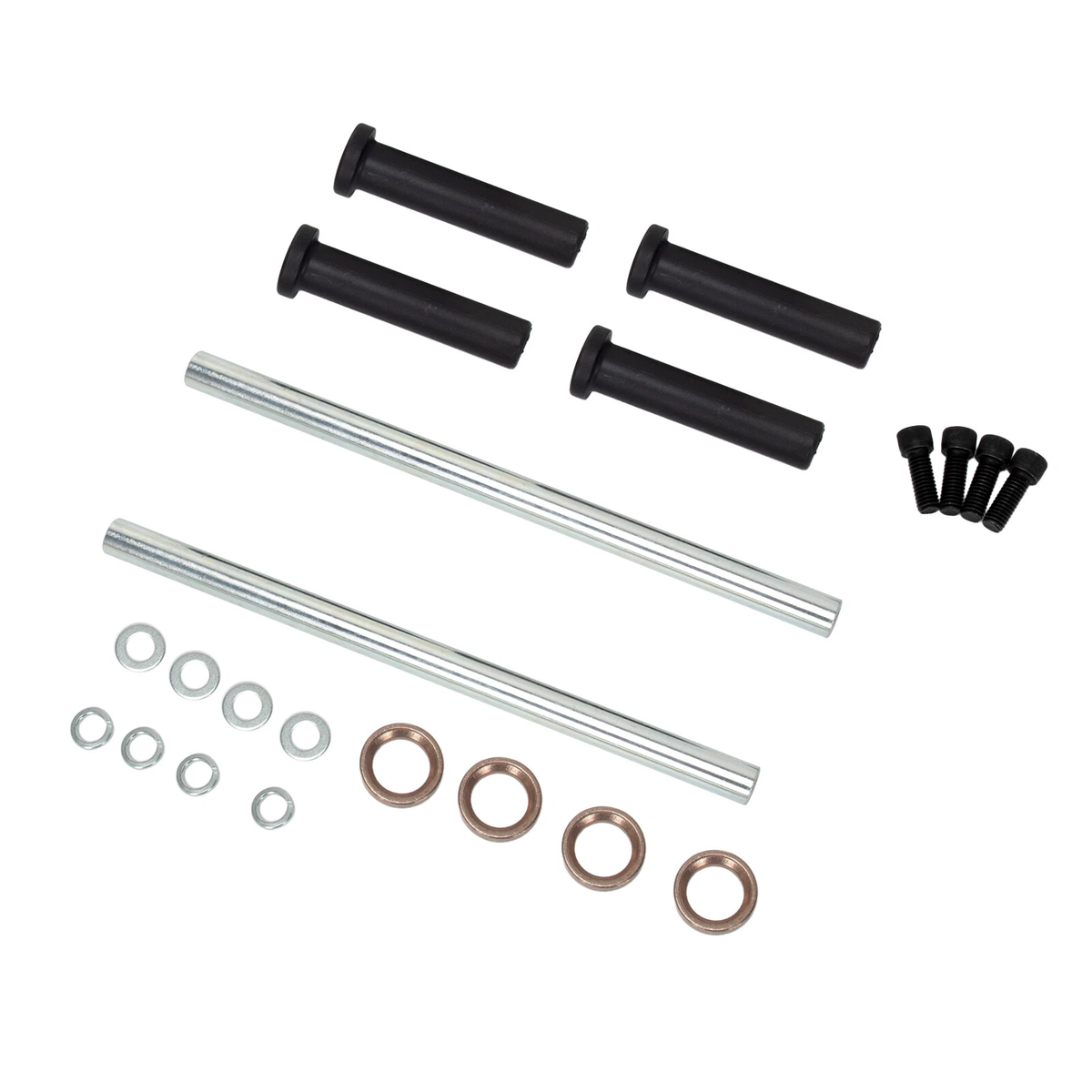 Two Front Lower A-Arm Bushing & Shaft Kit 7501093 for Polaris ATV Scrambler 500 1997-2012 2x4 4x4 - KUDUPARTS