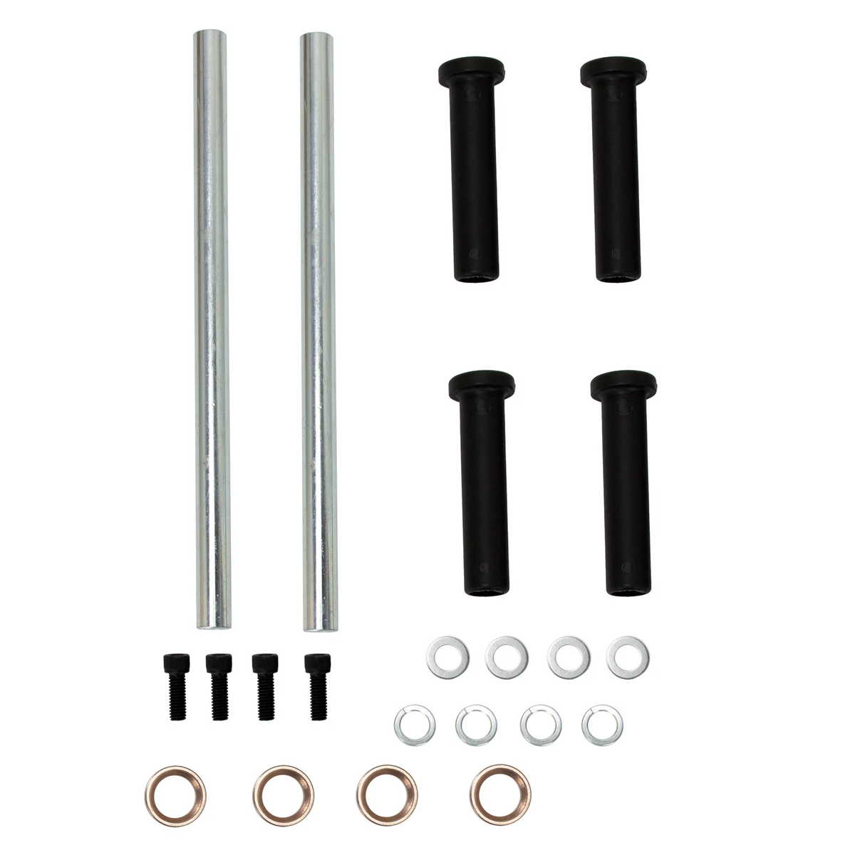 Two Front Lower A-Arm Bushing & Shaft Kit 7501093 for Polaris ATV Scrambler 500 1997-2012 2x4 4x4 - KUDUPARTS