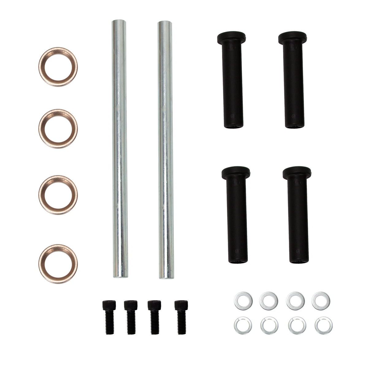 Two Front Lower A-Arm Bushing & Shaft Kit 7501093 for Polaris ATV Scrambler 500 1997-2012 2x4 4x4 - KUDUPARTS