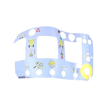 Upper Control Box Decal 307P204060 for Haulotte Boom Lift H14TX H16TPX H21TPX H23TPX H25TPX HB68J HB76J - KUDUPARTS