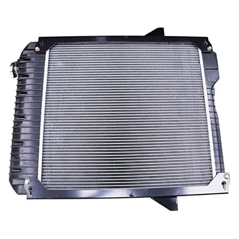 Water Tank Radiator 140-3634 with Support Compatible with Caterpillar CAT 416C 416D 420D 424D 426C 428C 428D 430D 432D 436C 438C 438D 442D - KUDUPARTS
