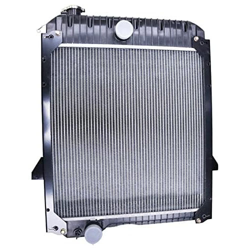 Water Tank Radiator 140-3634 with Support Compatible with Caterpillar CAT 416C 416D 420D 424D 426C 428C 428D 430D 432D 436C 438C 438D 442D - KUDUPARTS
