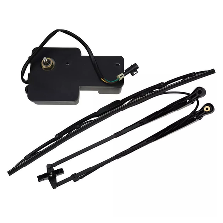 Windshield Wiper Motor Arm Blade Kit for Bobcat S150 S160 S175 S185 S205 S220 S250 - KUDUPARTS