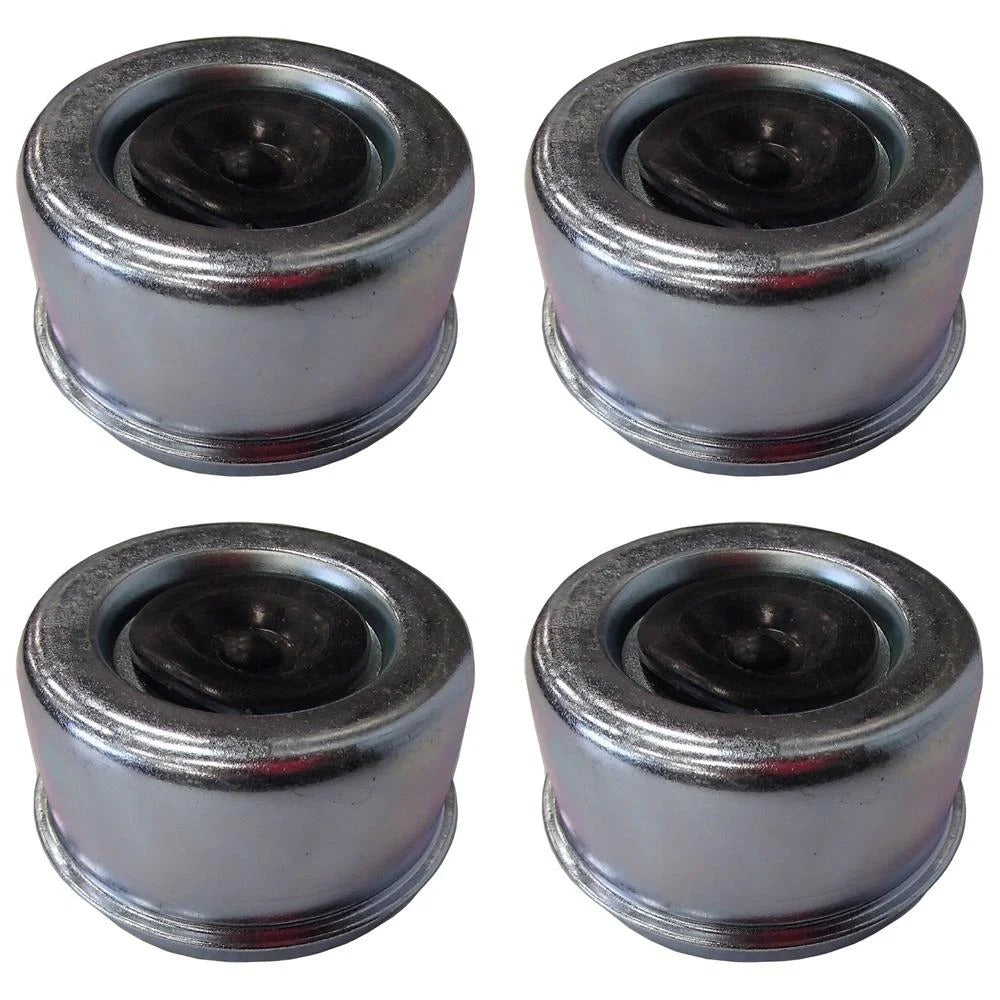 OD 2.72" 4 Pcs Grease Cap With Rubber Plug 21-43-1 for Trailer Axles E-Z Lube Spindle