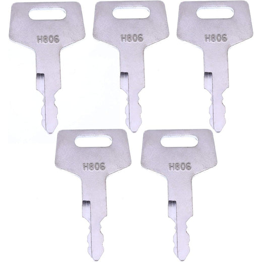 For Hitachi Takeuchi Case New Holland Gehl Heavy Equipment Ignition Key H806 - KUDUPARTS