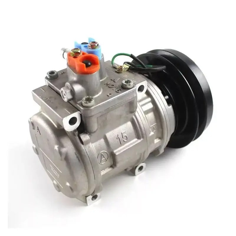 10PA15C A/C Compressor ND447200-0246 for Komatsu D135A-2 D155A-2 D275A-2 D40A-5 D50A-18 D85A-21 D85E-21 - KUDUPARTS