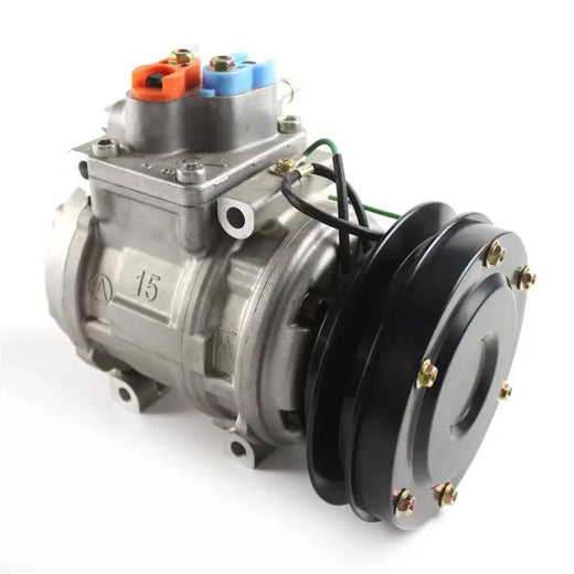 10PA15C A/C Compressor ND447200-0246 for Komatsu D135A-2 D155A-2 D275A-2 D40A-5 D50A-18 D85A-21 D85E-21 - KUDUPARTS