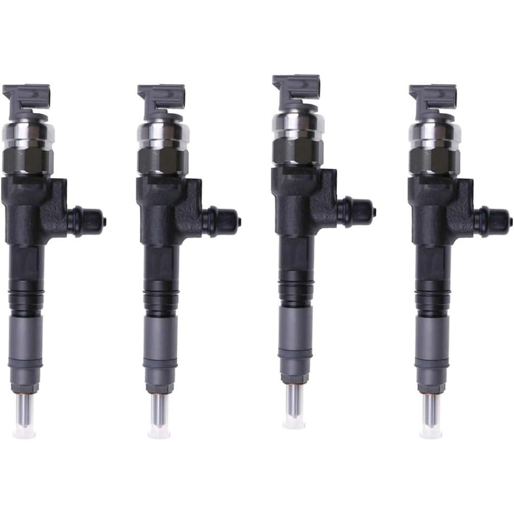 4 Pcs Fuel Injector 295050-1340 1J706-53073 1J706-53050 for Kubota KX057-4 U55-4CA U55-4 R530 R530CA - KUDUPARTS