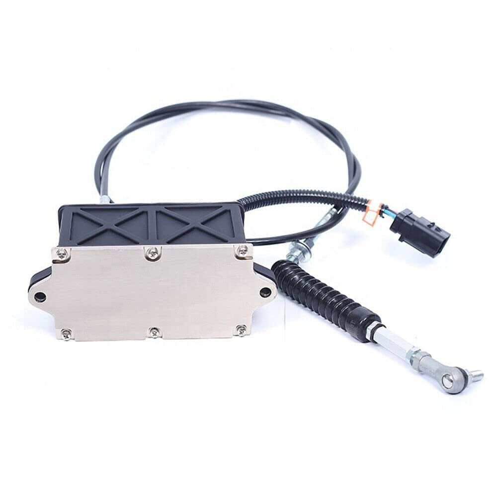 Throttle Motor Governor Assembly with Double Cables 7 Pins 309-5954 227-5212 for Caterpillar CAT Excavator 320C 320D - KUDUPARTS