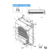 For New Holland Excavator E30 E30B E30BSR E30SR E35 E35B E35BSR E35SR EH30.B EH35.B Water Tank Radiator Core ASS'Y PW05P00027F1 PW05P00027S001 - KUDUPARTS