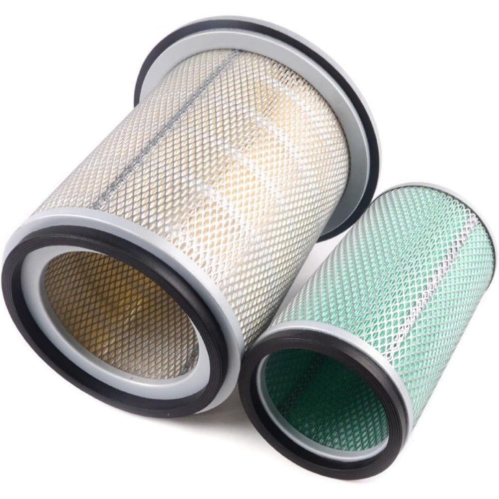 Air Filter 4206098 & 4247974 for Hitachi Excavator EX100W EX100WD EX120 EX150 EX160WD - KUDUPARTS