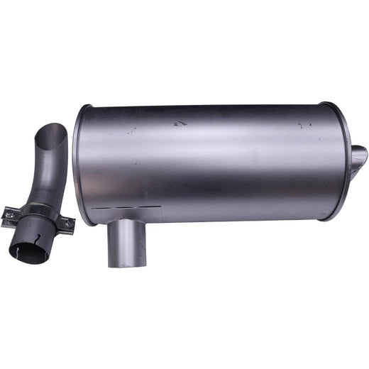 Muffler 4255658 4649870 with Clamp and 2Pcs U-Bolt for Isuzu Engine 4BG1 Hitachi Excavator EX120-2 EX120-3 EX100WD-2 EX100WD-3 - KUDUPARTS