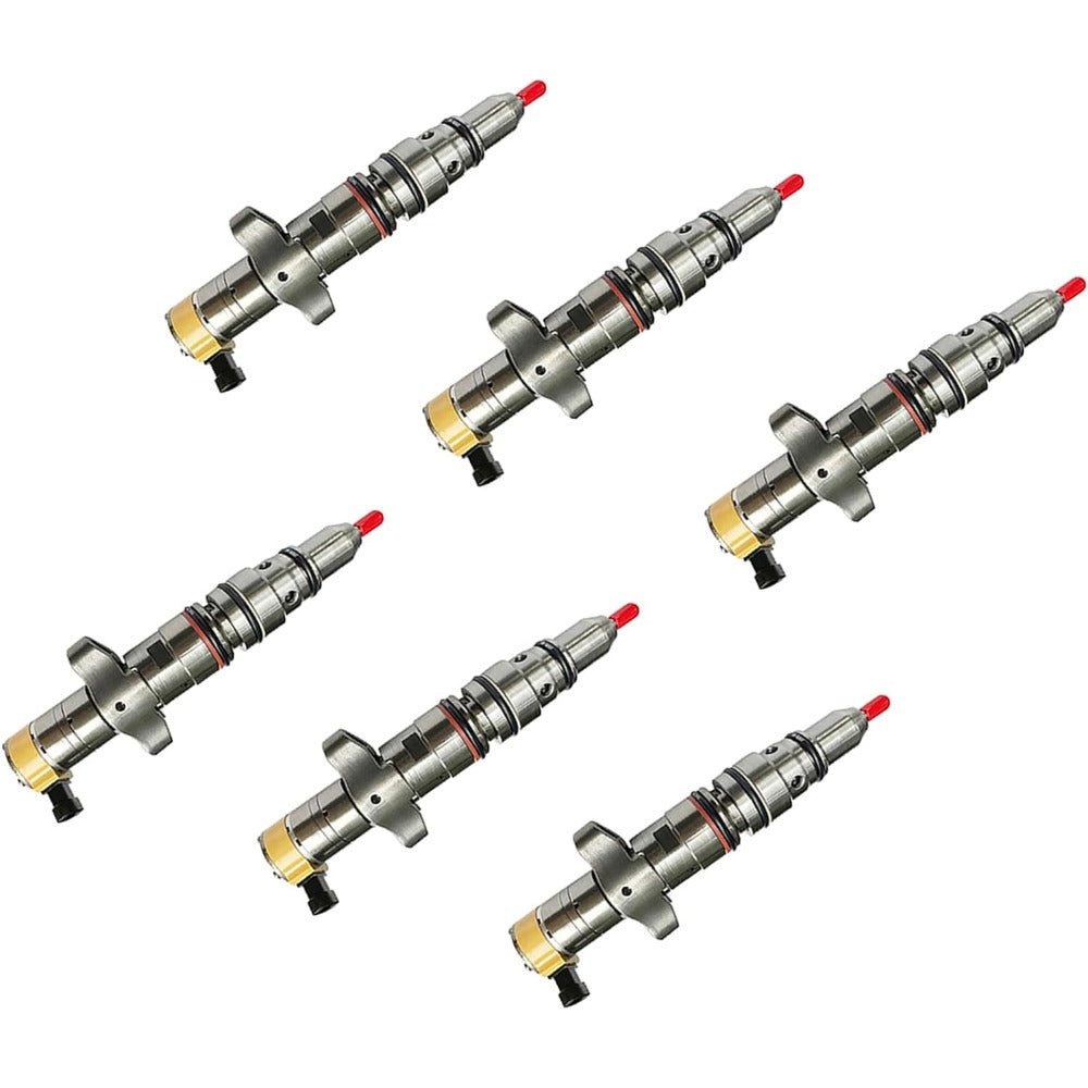 6 Pcs Fuel Injector 10R-7221 for Caterpillar CAT Engine C9 - KUDUPARTS