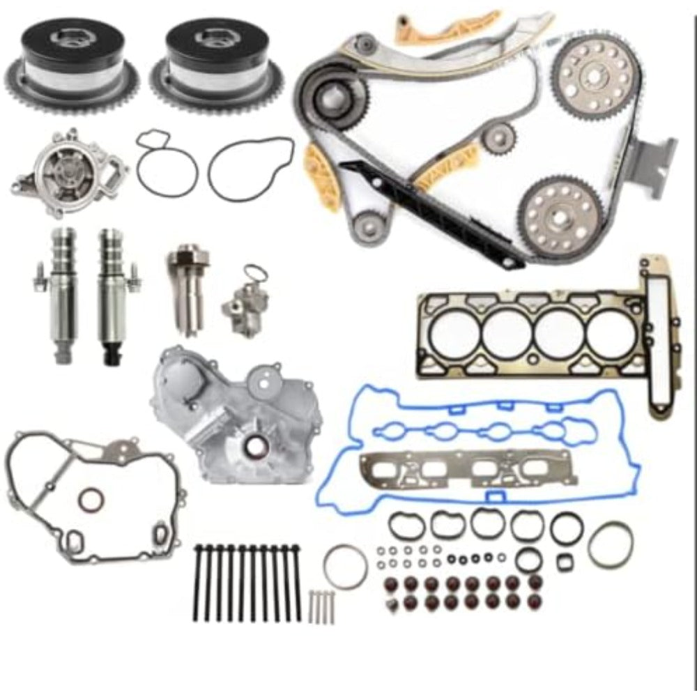 Timing Chain Kit Oil Pump Selenoid Actuator Gear Cover Kit 90537914 for GMC Terrain Chevrolet Equinox HHR Malibu - KUDUPARTS