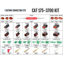 Electrical Connector Kit 175-3700 With 1U-5804 Crimp Tool for Caterpillar CAT Engine 3508B 22-12 AWG - KUDUPARTS
