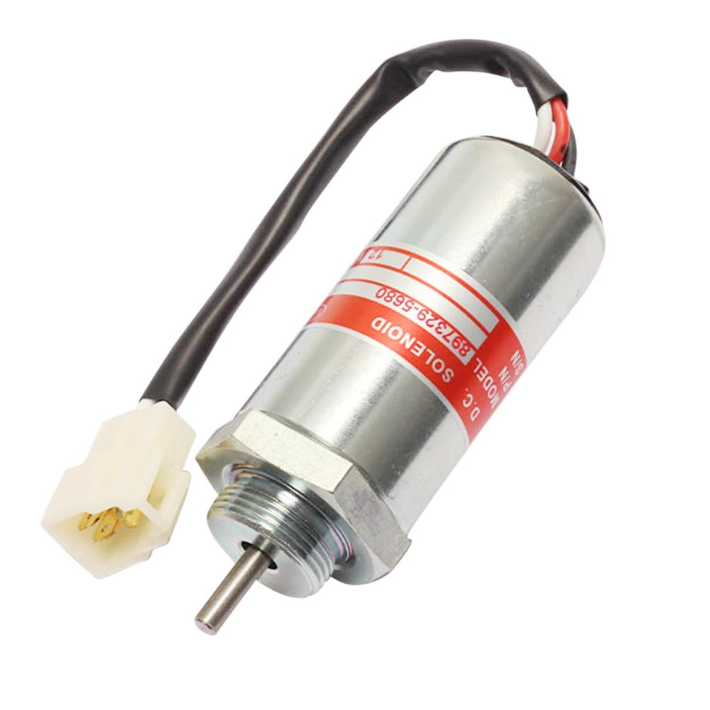 24V Flameout Solenoid Switch 87209-1152 for Hitachi Excavator EX70 - KUDUPARTS