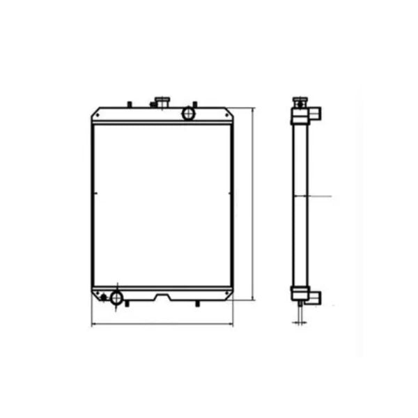 For Kubota F11 Water Tank Radiator ASS'Y