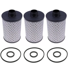 3 Pieces 30 Micron Water Separate Fuel Tank Filter Element 496-5 for Marine Engine Generator