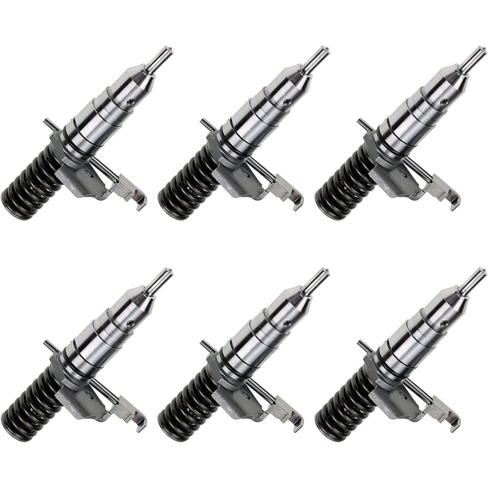 6 Pcs Fuel Injector 140-8413 OR-8867 for Caterpillar CAT Engine 3116 3126 Wheel Loader 938G - KUDUPARTS