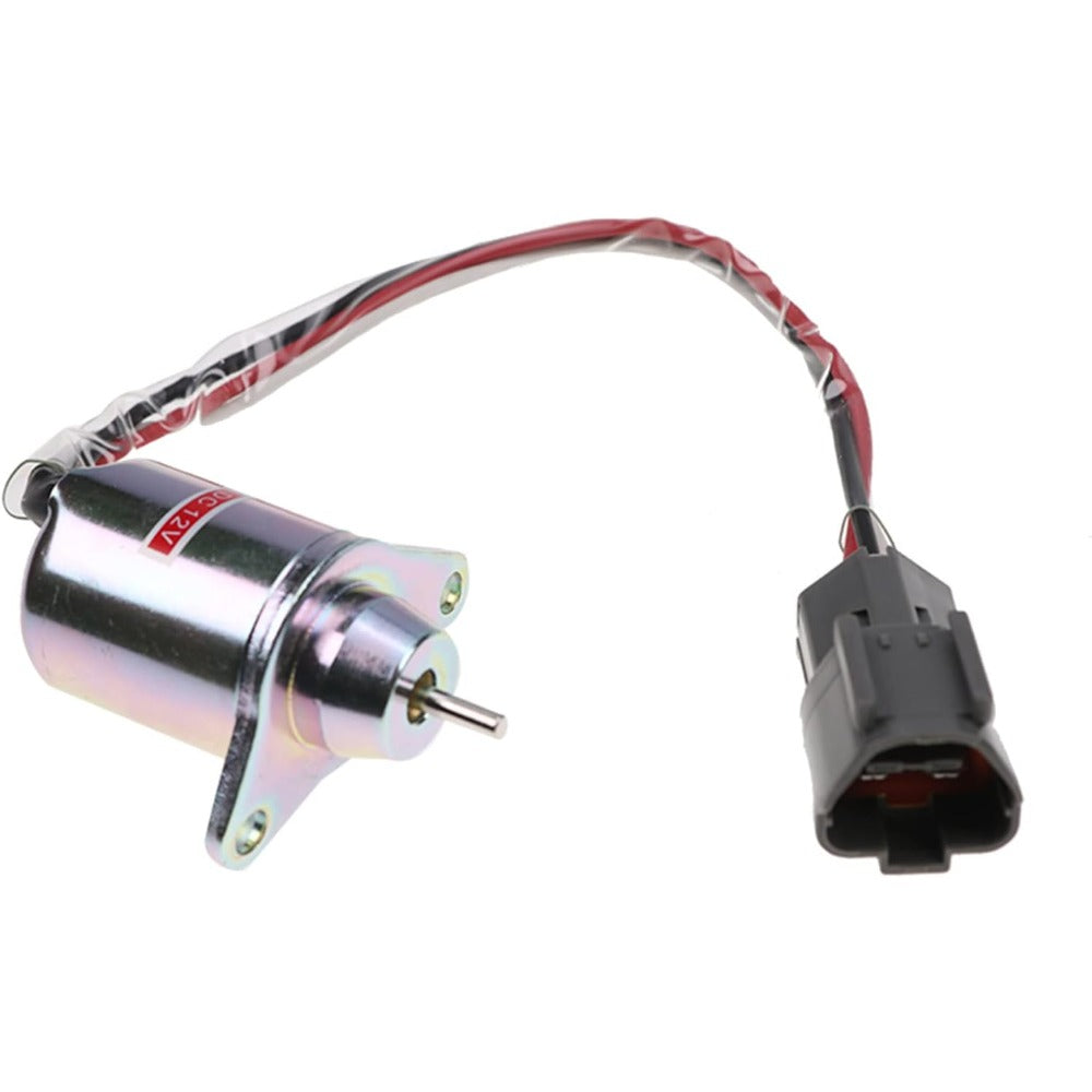 12V Fuel Shutoff Stop Solenoid 4626346 for Hitachi Excavator ZX10U-2 ZX14-3 ZX16-3 ZX17U-2 ZX29U-3 ZX30U-3 ZX33U-3 ZX35U-3 ZX40U-2 ZX40U-3 ZX8-2 - KUDUPARTS