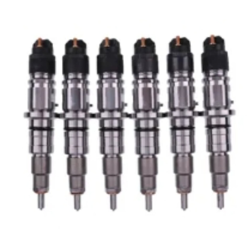 6 PCS Fuel Injector 2854608 0445120057 for CASE New Holland IVECO Engine F4HE9687 Tractor Maxxum 115 125 140 T6030 T6050 T6080 T6090