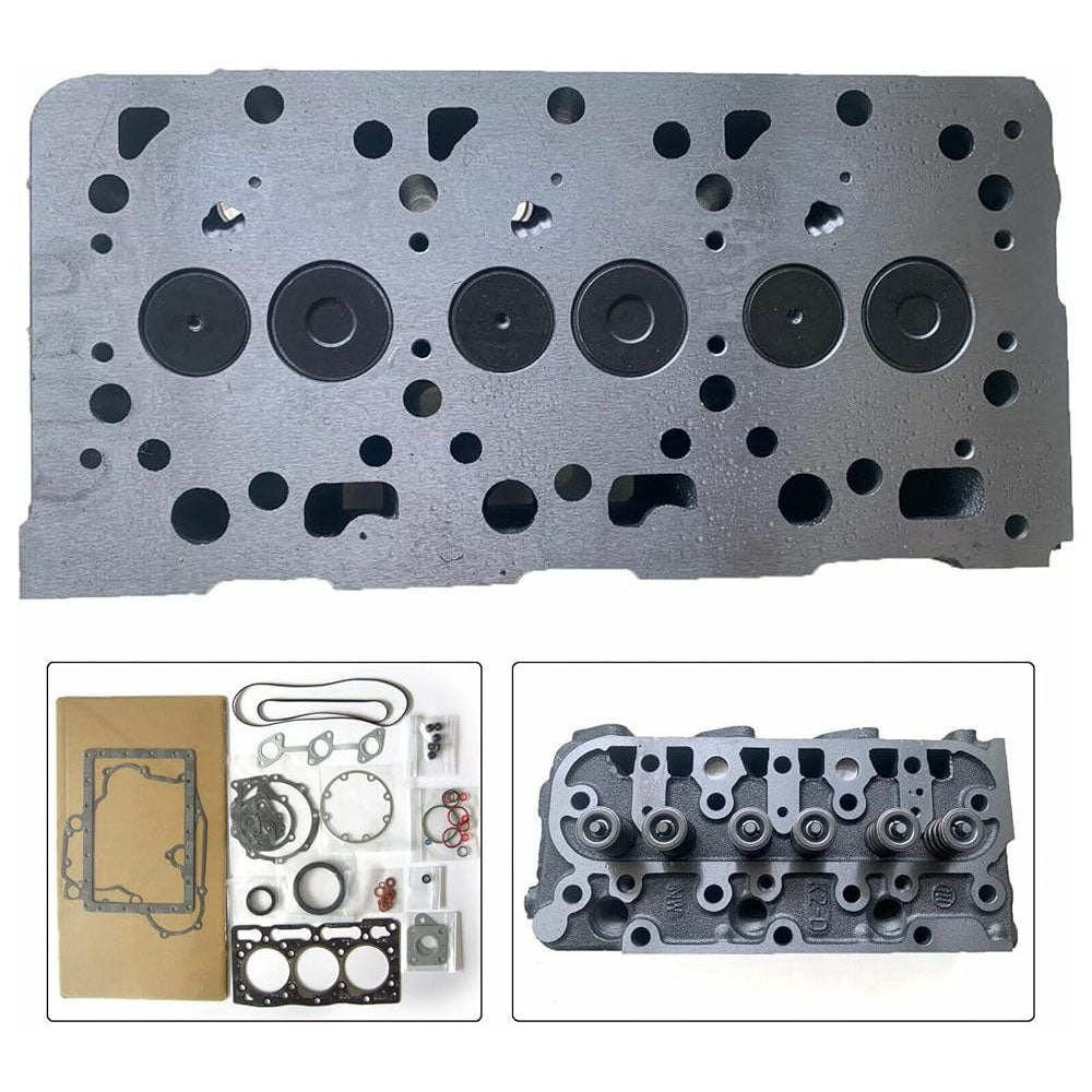 Cylinder Head Gasket Set with Valves Spring D1105 for Kubota RTV1100, RTV1100CW9, RTV1140CPX, 1G091-03044 16060-03042 - KUDUPARTS