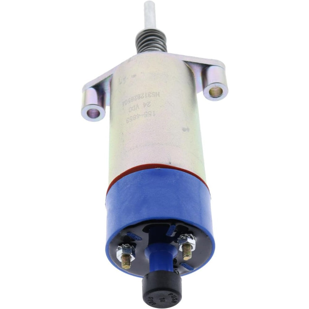 24V Fuel Shut Off Solenoid 3E-7985 for Caterpillar CAT 3306 3304 Engine 330 330L 330B 350 350L Excavator - KUDUPARTS