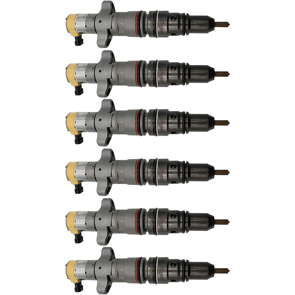 6 Pcs Fuel Injector 387-9426 for Caterpillar CAT Engine C7 Wheel Skidder 545C - KUDUPARTS