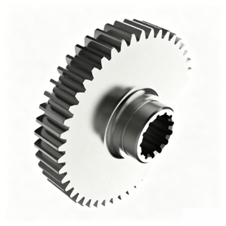 Spur Gear With Hub Extension YZ590119 for John Deere 4045 6068 Windrower 4990 4995 - KUDUPARTS