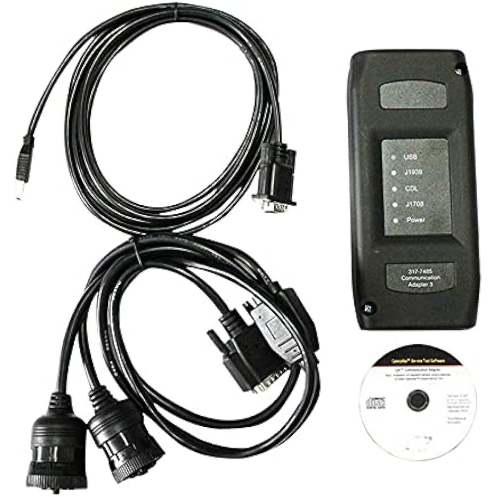 Communication Adapter Group ET-3 III 317-7485 for Caterpillar CAT Heavy Equipment Diagnostic Test Tool (With 6&9 Pins Line) - KUDUPARTS