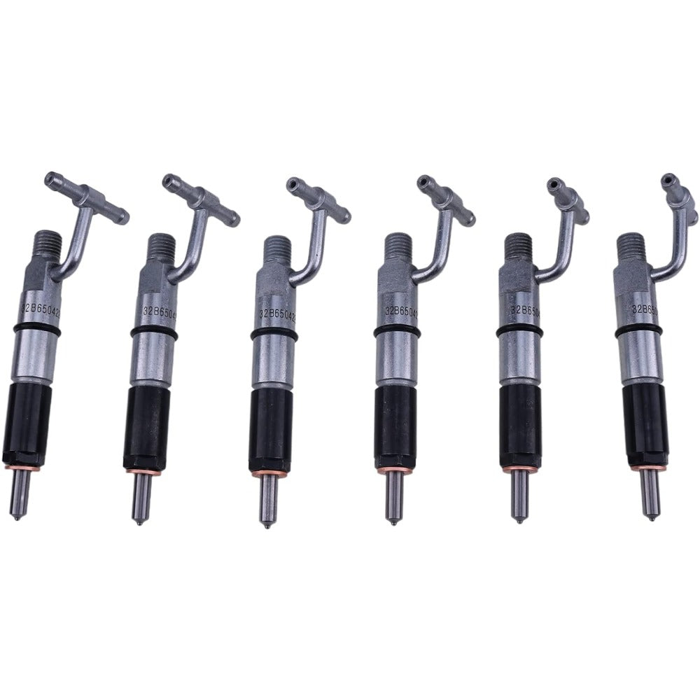 6 PCS Fuel Injector 128-3293 for Caterpillar CAT Engine 3046 Excavator 315 315B Tractor D5G Loader 939C - KUDUPARTS