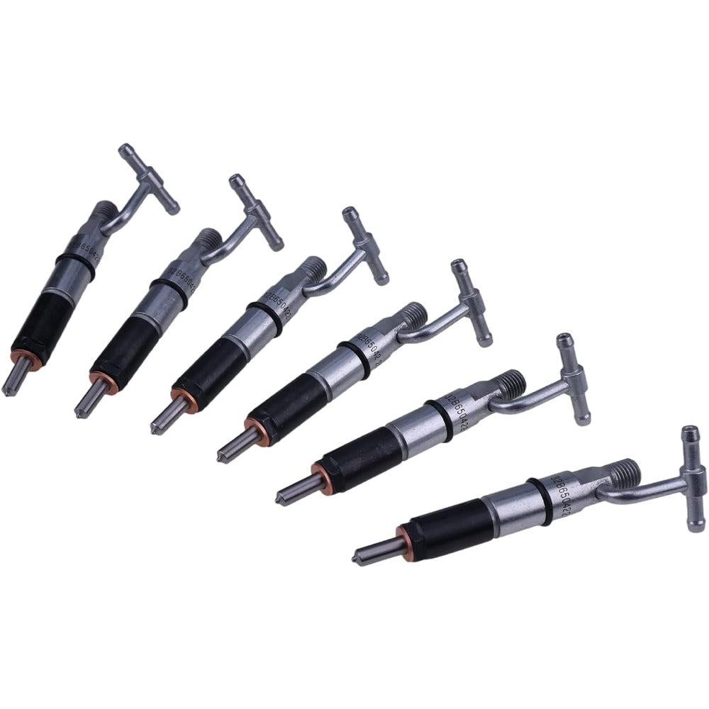 6 PCS Fuel Injector 128-3293 for Caterpillar CAT Engine 3046 Excavator 315 315B Tractor D5G Loader 939C - KUDUPARTS