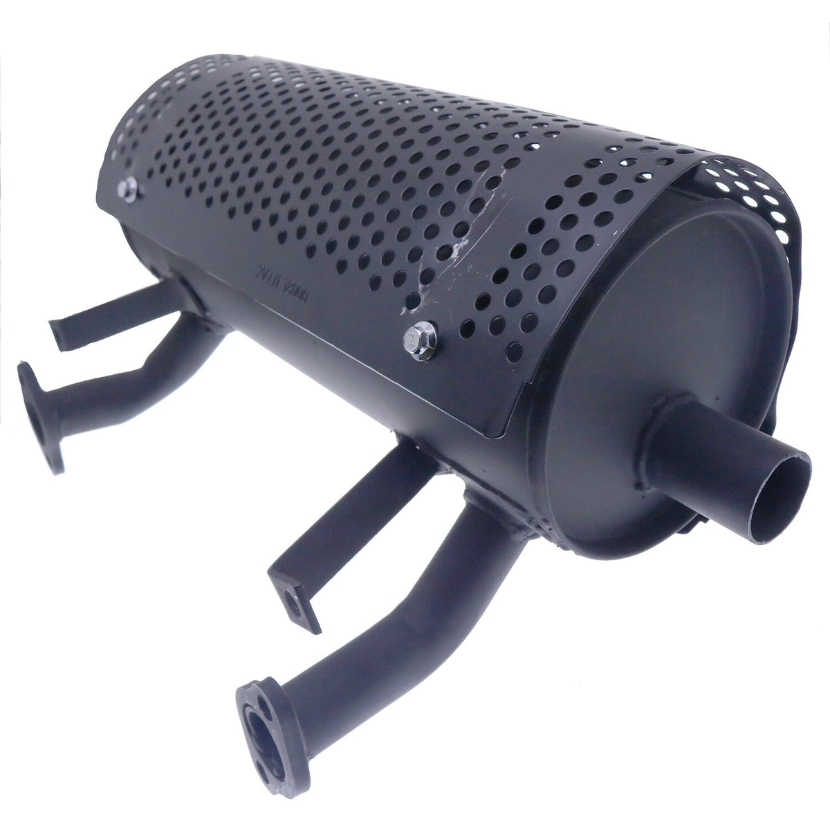 Right Side Muffler for Honda Engines GX610 GX620 GX630 GX660 GX670 GX690 (Starter Side Outlet) - KUDUPARTS