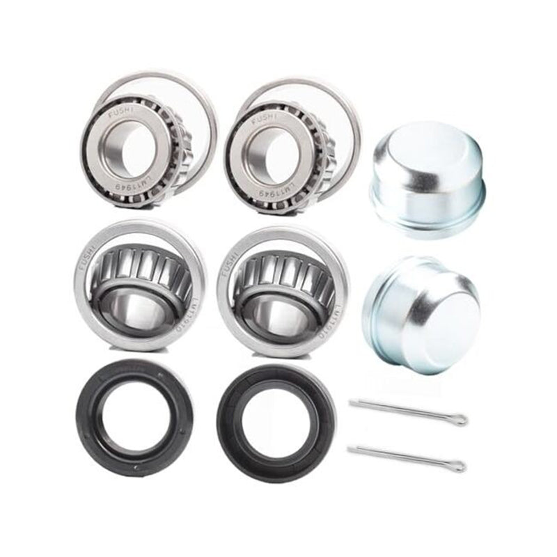 2 Set Seal & Bearing Kit LM-11949 LM-11910 84389TC for 3/4'' Axles Trailer Wheel Hub