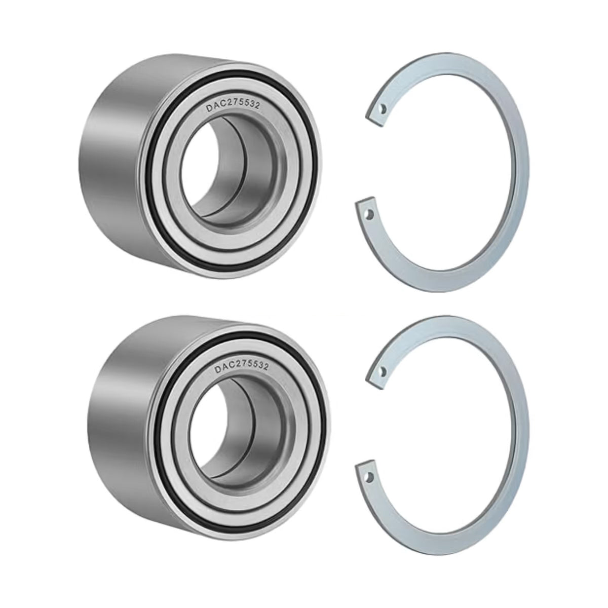 Front Wheel Bearing Set 91051-HR3-A21 90651-HR3-A20 for Honda Foreman Rubicon 500 520 Rancher 420 2014-2024 - KUDUPARTS