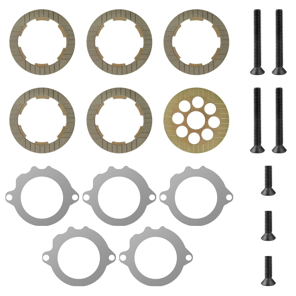 Brake Pad Kit JW1-G633H-00 JW1-G6345-00 JW1-G6336-00 for Yamaha G29 Golf Cart - KUDUPARTS
