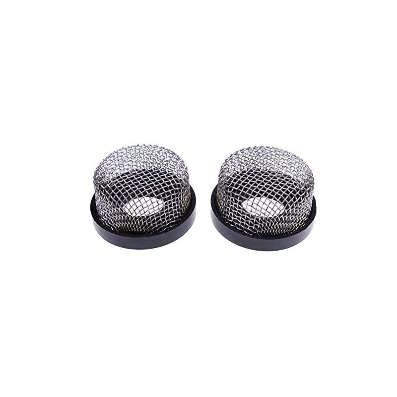 2 Pieces Stainless Steel Wire Mesh Strainer 89621 for Aerator Pump Livewell Pump and Baitwell 3/4" 14 Female Thread - KUDUPARTS