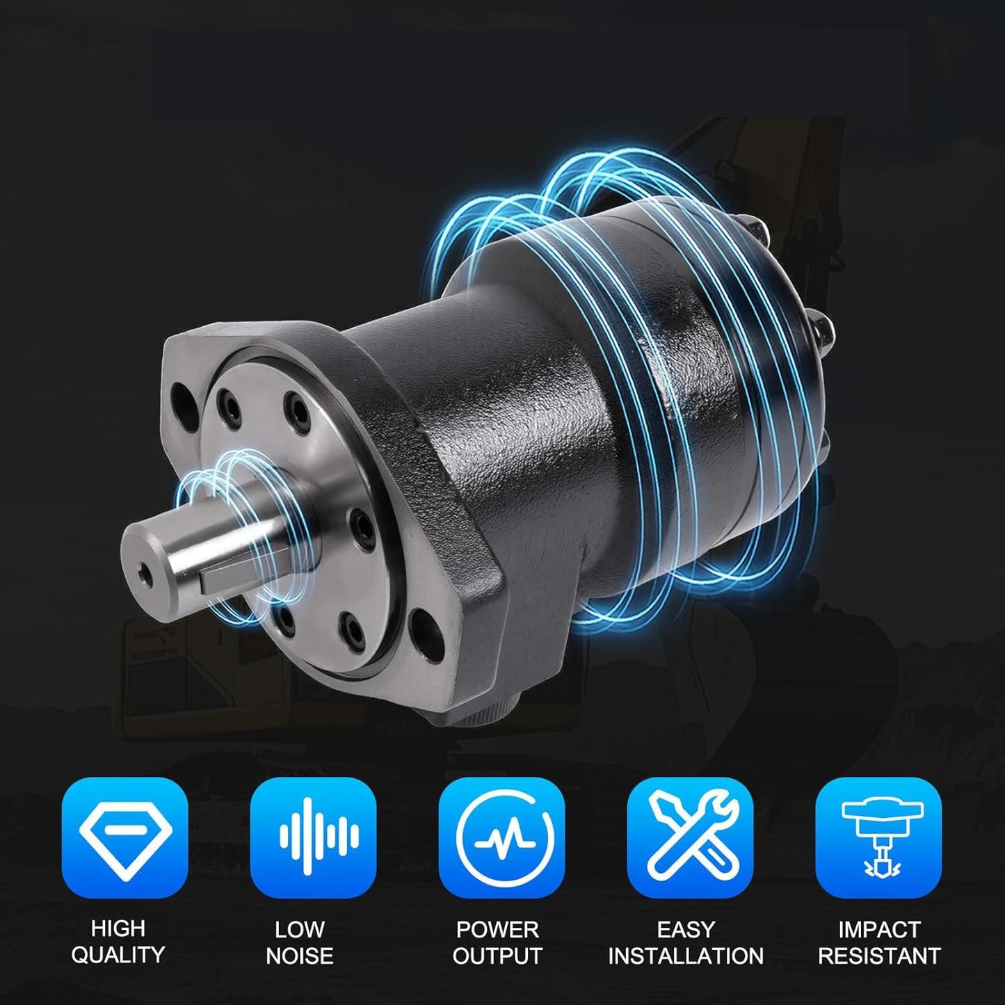 Hydraulic Gerotor Motor 101-1027-009 for Eaton Char-Lynn H Series - KUDUPARTS