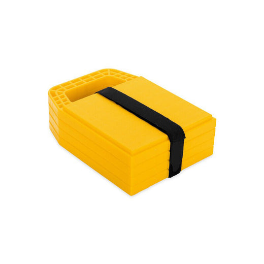 Aftermarket Camco 44595 4 Pieces Yellow Stabilizing Jack Pad for RV Single Wheels Double Wheels - KUDUPARTS