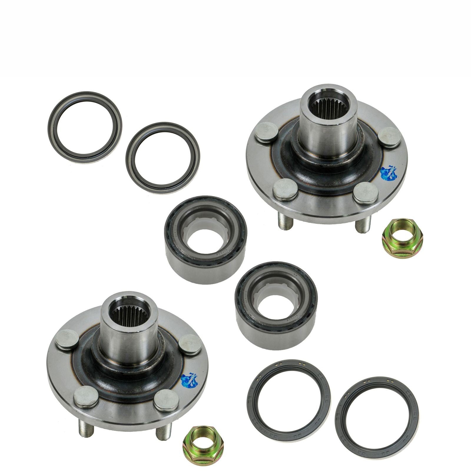 Front Wheel Bearing & Hub Kit AM-247738669 for Subaru Baja Forester Impreza Legacy - KUDUPARTS
