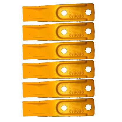 6 PCS Tooth-UNI 135-8203 6Y-6335 for Caterpillar CAT 414E 416B 416C 416D 416E 416F 420D 428E 428F 430D 430E 430F 432D