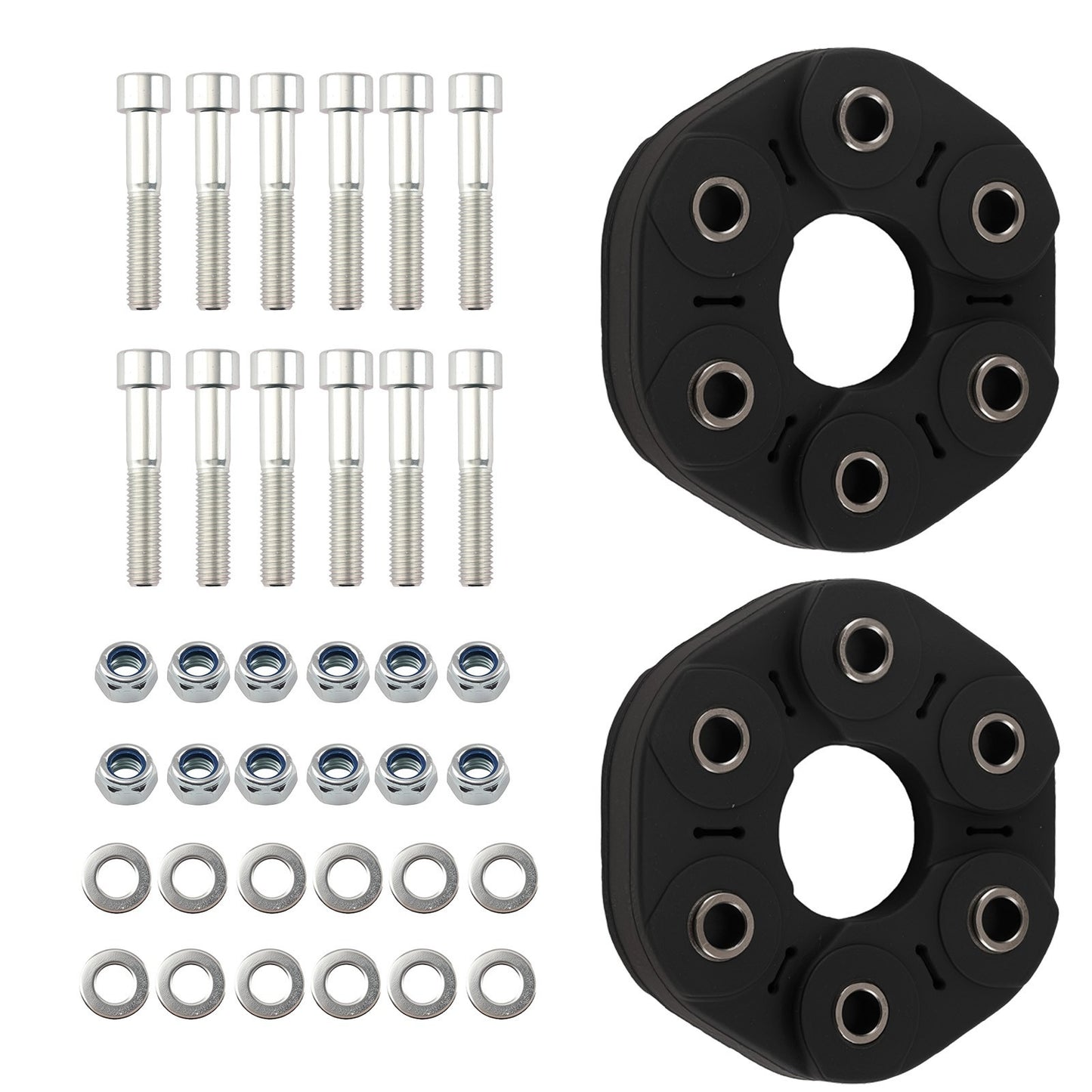 2 Pieces Drive Shaft Flex Disc Kit 1704100115 for Mercedes-Benz C230 C240 C280 C320 C350 CLK320 E280 E300 E320 E350 E430