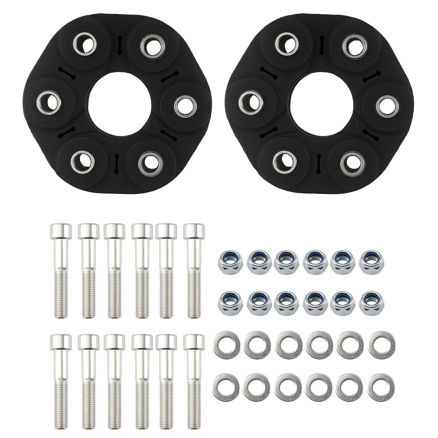2 Pieces Drive Shaft Flex Disc Kit 1704100115 for Mercedes-Benz C230 C240 C280 C320 C350 CLK320 E280 E300 E320 E350 E430
