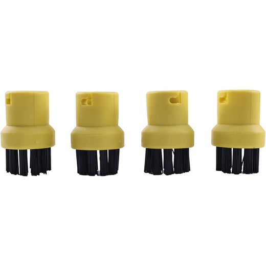 4 Pieces Round Brush 2.863-264.0 for Karcher Steam Cleaner SC1 SC2 SC3 SC4 SC5 - KUDUPARTS