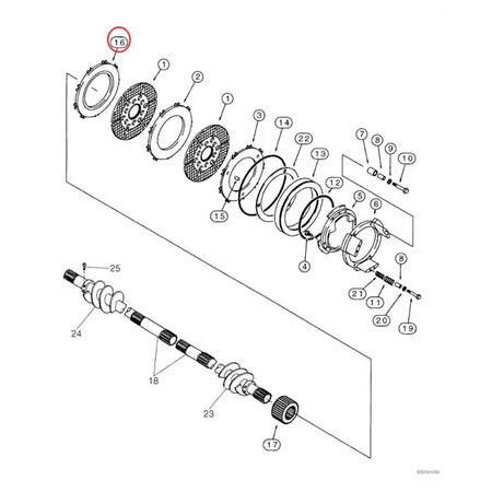 Brake Pad 237020A1 for CASE Loader 590L 590SL 580LE 580SLE - KUDUPARTS
