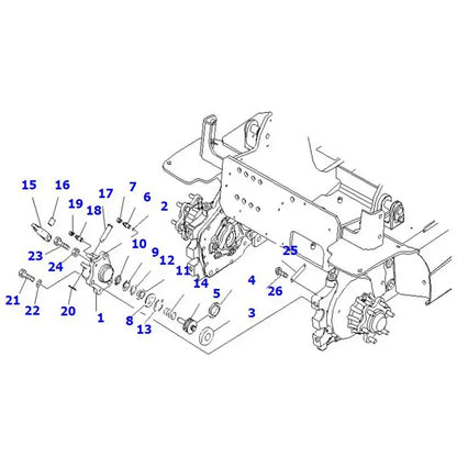 Cylindre de frein 3BA-30-75210 pour Komatsu AE50 AM50 FB09H-18-12-A FB15G/18G-12-A FB20A-12-A FB20M-12-A FB20MF-12-A