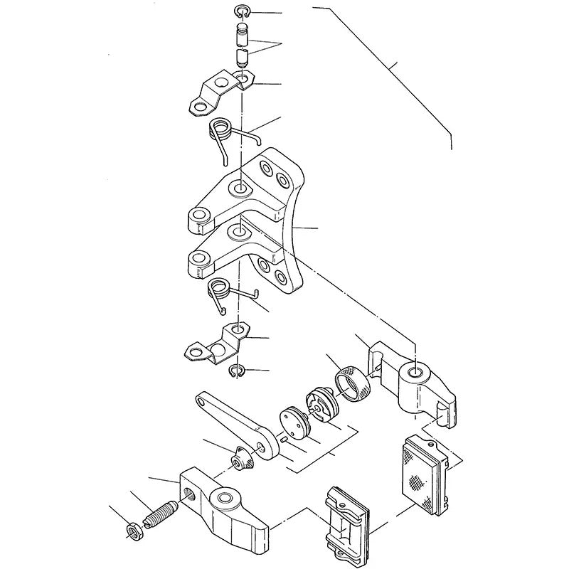 Brake Pad Kit 3230266M1 3241204R2 for Komatsu Wheel Loader 35D 44C 44D DI 50E 55C - KUDUPARTS