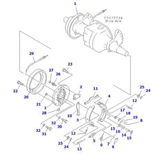 Brake Shoe 3EC-30-32512 for Komatsu Forklift FD45-7 FD45-8 FD50A-8 FG45-7