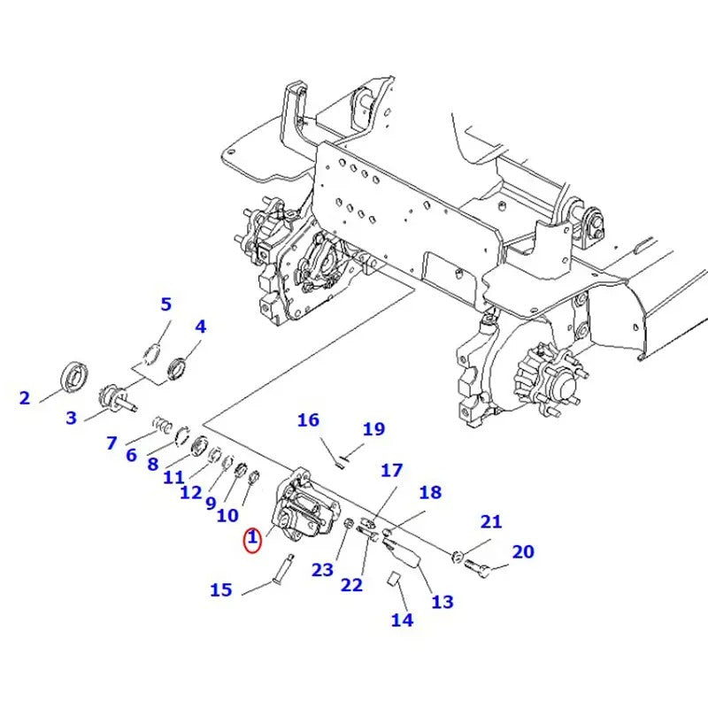 Wheel Cylinder 3BA-30-71110 for Komatsu Forklift FB10 FB18G-12 FB18GF-12 FB09MF-13MF-12 FB20AHB-12 FB20M-12 - KUDUPARTS