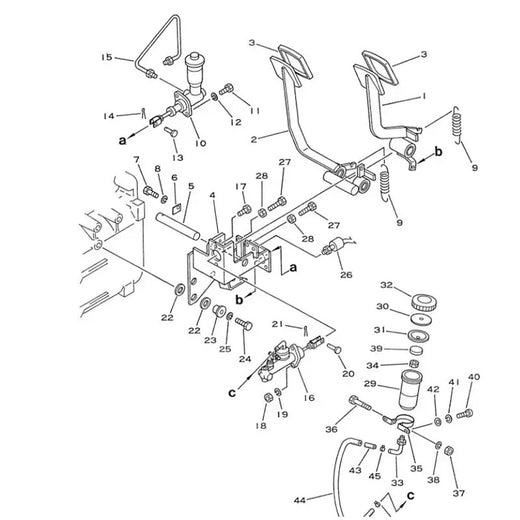Master Cylinder 3EB-36-22700 for Komatsu FD20-11 FD23-11 FD25-11 FD28-11 FG20-11 FG23-11 FG25-11 FG28-11 - KUDUPARTS